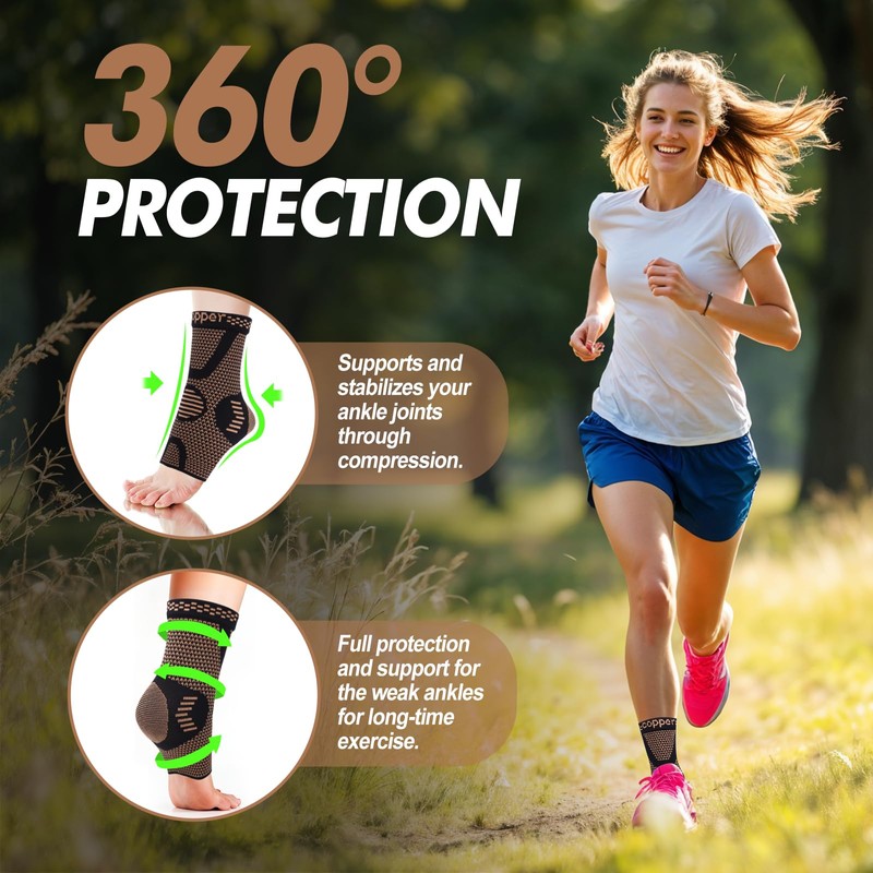 Pack of 2 Ankle Brace Bandage Ankle Brace for Plantar
