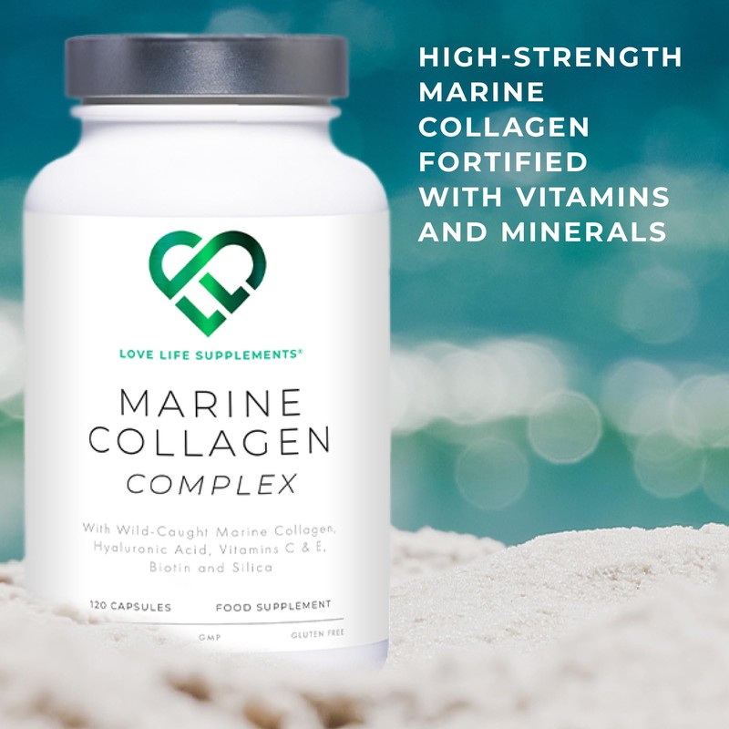 Wild-Caught Marine Collagen Complex Capsules with Hyaluronic Acid | 120