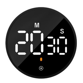 Stylish Digital Kitchen Timer with Large Clear Display - Magnetic Back for Fridge Mounting, Dual Mode Countdown & Stopwatch, Easy-to-Read, Ideal for Cooking, Baking, Gym, Classroom - Sleek Design