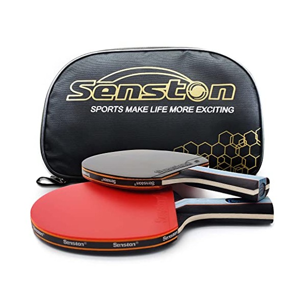Senston Pro Table Tennis Set With Carry Case, Premium Tennis Rackets Best Table Tennis Rackets For Intermediate And Advanced Trainingntermediate and Advanced Training
