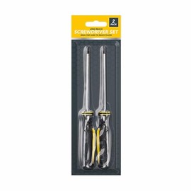 Screwdriver Set Professional Slotted Electrical Cross Head Steel Screwdriver Softgrip Heavy Duty Long Reach Screwdrivers Durable Magnetic Repair Tool for DIY Handheld Accessory (2 Pc)