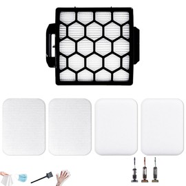 ZU60 ZU62 Vacuum Filter for Shark ZU60 ZU62 NV150 NV151 NV251 NV255 Upright Vacuum, Replaces Part #1238FT60#1239FT60-1 HEPA + 2 Foam & Felt Filter Replacement Kit