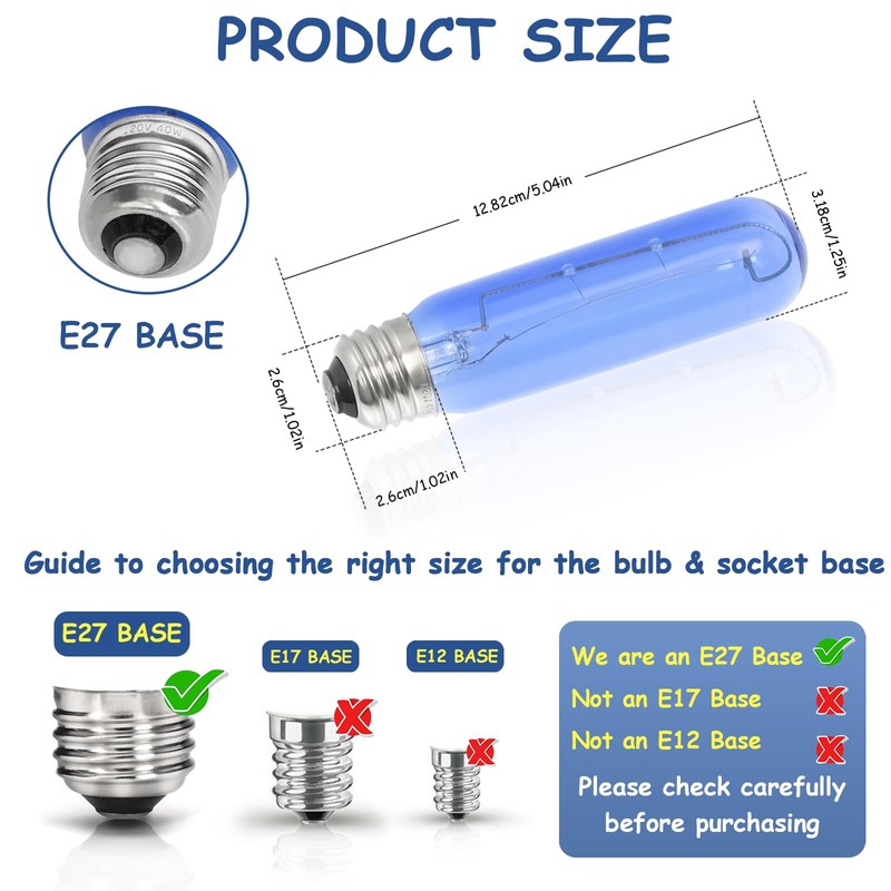 7006999 WLF7006999 Fits for Sub-Zero Compatible Blue Glass Refrigerator Light