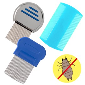 Prima Mille Lice Comb Comb (3 Types of Combs that Can Be Used for Children and Adults) (Extra Fine Combs 0.0004 - 0.02 inches (0.1 - 0.5 mm) for Hair Types] Head Lice Exterminator, Lice Remover, Can