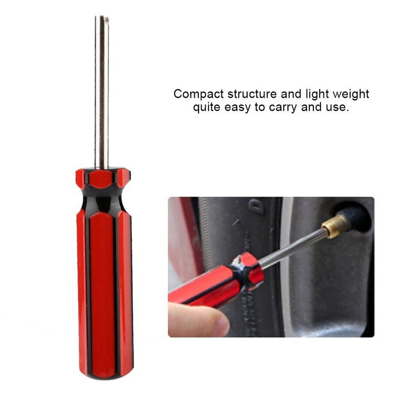 Qiilu Car Valve Driver Tire Valve Wrench, Air Valve Wrench,