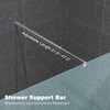 HTLOTUS Shower Support Bar, 27.6" to 47.2" Telescopic Bar for