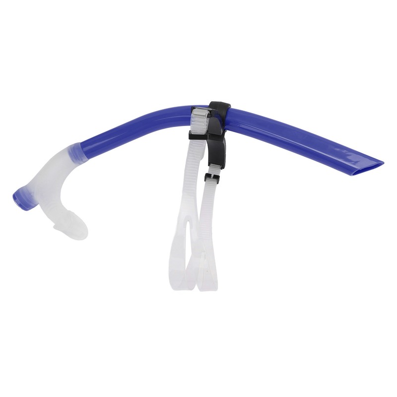 Swimming Snorkel Reduced Drag Silicone Swimming Breathing Tube with Adjustable