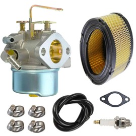 Kurihina Compatible with Carburetor Fits For Tecumseh 640152A 640023 640051 640152 HM80 HM90 HM100 8-10 HP Engine Snow Blower Mower 5000w Generator