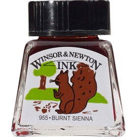 Winsor & Newton 1110030 30 ml Bottle of Calligraphy Ink for Fountain Pens or Nibs, Can be Blended with One Another, Non-Fading and Durable Colour