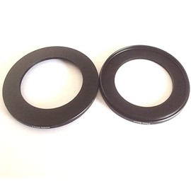 2x Adapter 77-52mm Size Step-Down Rings Connector D-SLR Digital Camera Lens 77mm To 52mm Filter Aperture Connecting Circle Screws 77-52 Connect Photo Picture Photograph-y Part Accessories