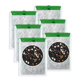 Cunina 6 PCS Super Upgraded Filter Cartridges Large with 3 Premium Materials Compatible with Tetra Whisper Bio-Bag Aquarium Filters, Fish Tank Filter for Whisper 20i 40i/ IQ 20 30 45 60/ PF20 30 40 60