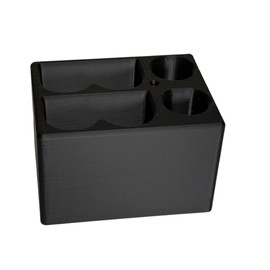 Battery & Accessories Holder for Ring Doorbell Cameras | Compact Storage Organizer for Ring Batteries, Screwdriver & Charging Cable | Durable, Sleek Black Design