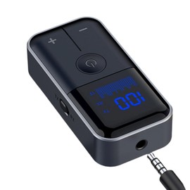 Wireless Audio Receiver,Music Receiver | High Definition Display Tf Card 3.5mm Jacks Compact Aux Converter for Gym Equipment Airplane Stereo Sound System TV Car