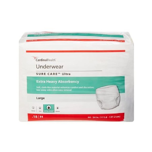 Sure Care Ultra Protective Underwear Large (Case of 72)
