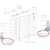 4pcs Metal Hold Down Brackets Blind Bottom Rail Holder Replacements