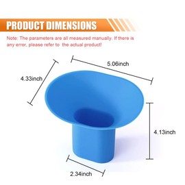 UTV Oil Change Funnel, Silicone Foldable Flexible Oil Drain Funnel, Car Oil Funnel for Can-am Maverick X3 Defender, Fits Car, Motorcycle, Truck, UTV, ATV, and Boat (Blue)