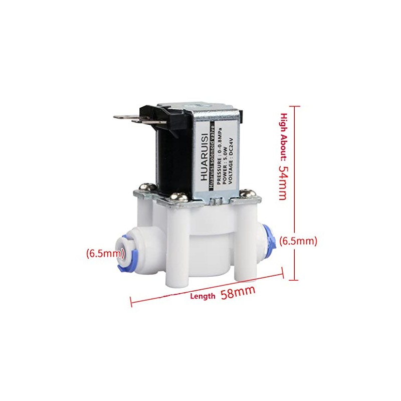1/4" 24V Inlet Water Solenoid Valve N/C Normally Closed Flow