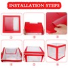 Christmas Decorations Large Red Transparent Light Box, Holiday Party Home