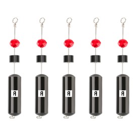 Booms Fishing DS1 Drop Shot Rig for Bass Saltwater Freshwater, Brass Ready Rigs Fishing Weights Sinkers, 5 Pack 1oz