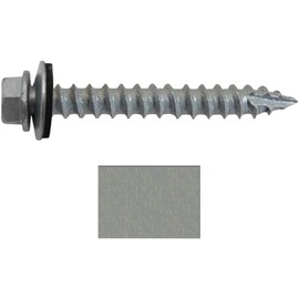 #14 Metal Roofing Screws: (250) Screws x 2" Galvanized Hex Head Sheet Metal Roof Screw. Self Starting Metal to Wood Sheet Metal Screws with EPDM Washer. for Corrugated Roofing