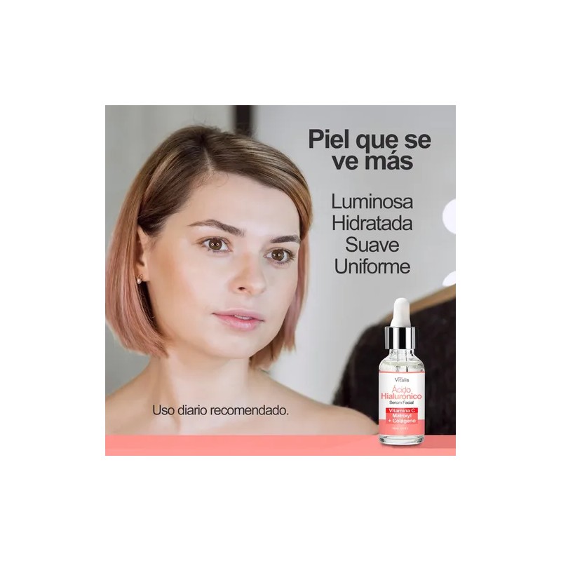 Serum Vitamina C Ácido Hialurónico Antiedad Vitamin C Hyaluronic Acid