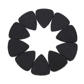 Vbest life Music Felt Plectrums Ukulele Guitar Plectrum Wool Felt Plectrums 3 mm Plectrums Black Grey Instrument Accessories (Black)