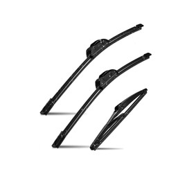 3 Wipers Factory Replacement for Jeep Cherokee 2014 2015 2016 2017 2018 2019 2020 2021 Original Equipment Windshield Wiper Blades Set 26"+18"+14" (Set of 3) U/J HOOK