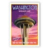 WASHINGTON TRAVEL POSTER postcard set of 20 identical postcards. WA state vintage style travel poster post cards. Made in USA.