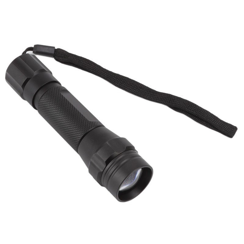 LED Flashlight White Light Battery Powered Aluminium Alloy Retractable Zoom