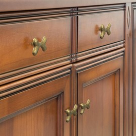 KYIEN Cute Dog Bone Cabinet Knobs, 6Pcs Bronze Single Hole Drawer Pull, Playful Pet Handles for Dog-Themed Dresser Closet Cupboard Wardrobe Laundry Room Bathroom Kitchen(Zinc Alloy)