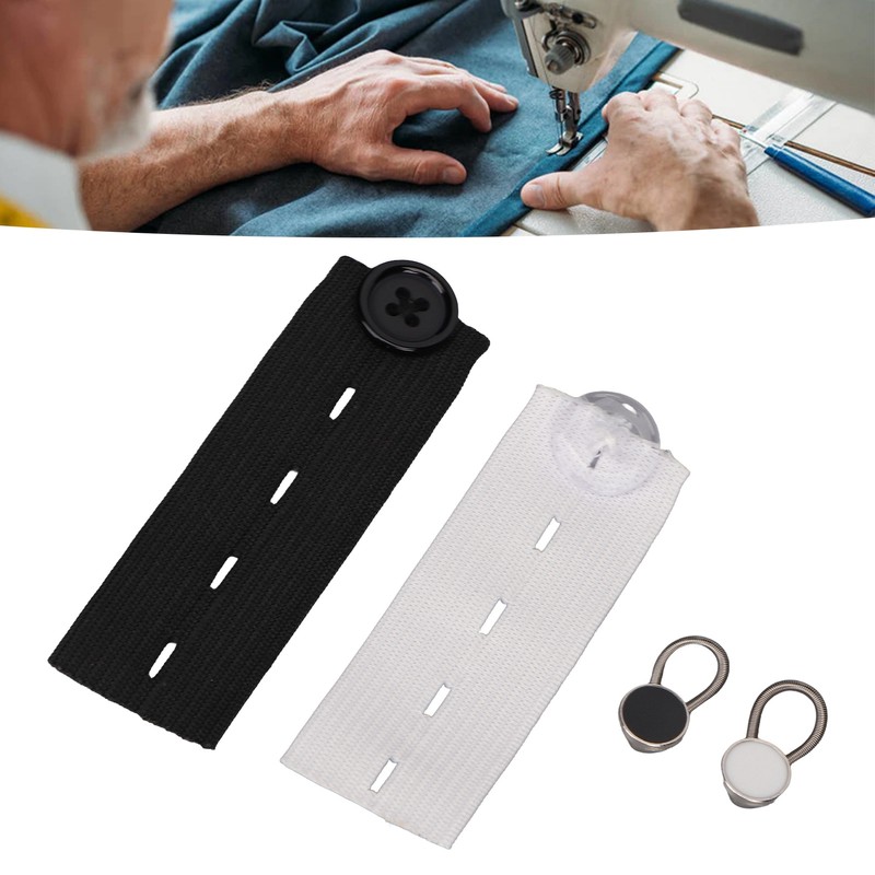 20pcs Extender Button Set with 10 Elastic Waist Extender Button
