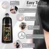 MEIDU 3 in 1 Black Hair Dye Shampoo - Herbal