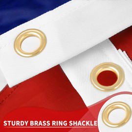 American Flags for Outside,Durable 3x5 Ft Outdoor Us Flag,3x5 American FlagOutdoor Heavy Duty High Wind,USA Flag Fade Resistant US Flags Outdoor High Wind Best American Flag,Long Lasting United States Flag Embroidered Stars with Brass Grommets