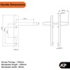 JCP UPVC Door Handle Pair Set Sprung 92 PZ 92mm,
