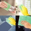 Pack of 6 Bamboo Microfibre Window Cleaning Cloths Reusable Cleaning