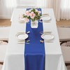 SHEJIZE 10 Pack Royal Blue Satin Table Runner 12x108 Inches
