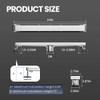 LISEEGO Linear Shower Drain 24 Inch, Shower Drain with 2-in-1
