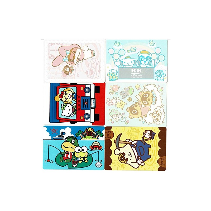 とびだせ どうぶつの森 amiibo+』amiiboカード 【サンリオキャラクターズコラボ】おまけシールのみ 全6種 カードなし