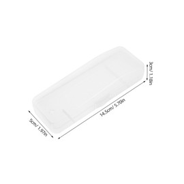 FUNOMOCYA 3pcs Transparent Shaver Storage Box for Manual Razors Versatile Grooming Essentials Travel Case Protective Plastic Container for Organizing Razors and Trimmers