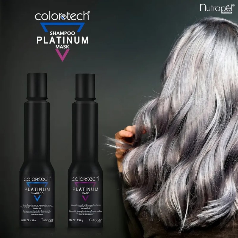 Kit Color tech Platinum Shampoo y Mascarilla Matizador 300 ml