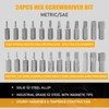 49-Piece Screwdriver Bit Set with Right Angle Screwdriver, S2 Steel,