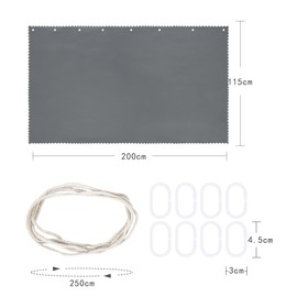 Cabin Bottom Bunk Bed Curtains Drapery Blackout Drapes Single Bed Tent Curtain Lightproof Dustproof Dormitory Bedding Canopy Students Shading Bedding Privacy Draperies Cloth for Single Sleeper Dorm