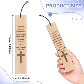 Religious Gifts Christian Bookmarks Christian Inspirational Gifts Baptism Gifts First Communion Gifts Church Gifts Wooden Bookmark Book Lovers Gifts Reading Reward Motivational Gifts for Women