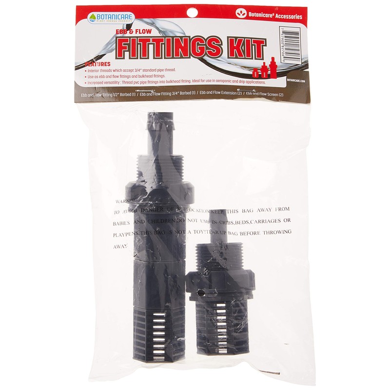 Botanicare Ebb & Flow Fitting Kit with 2 Extensions