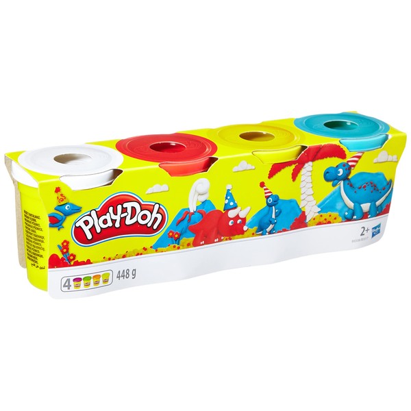 Play-Doh Tubs, Assorted, 25.4 x 6.3 x 7.1 Centimeters