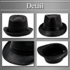 BUZZxSELECTION CAP144 Men's Hat, Leather Hat, Medium Fold Design, Faux