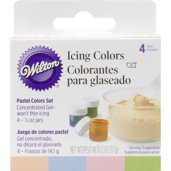 Wilton Icing Colors .5oz 4/Pkg-Pastel