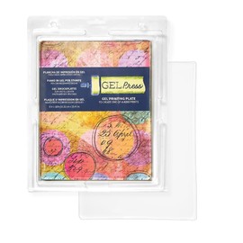 Gel Press Monoprinting Print Plate - 8” X 10” Gel Plate - Printmaking Supplies - Reusable Gel Printing Plate for Press Art for Card Making, Scrapbooking, Journaling, Arts and Crafts, Home Decor
