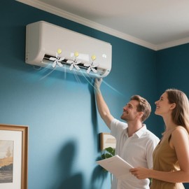 Air Conditioner Deflectors | Suction Cup AC Vent Deflector | White Appliance Household Accessories for Bedroom Study Room Kitchen