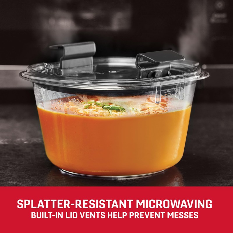 Rubbermaid Brilliance® Round and Rectangular Leak Proof Food Storage Containers,